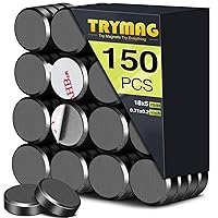 Vista 18 de TRYMAG Imanes de cerámica – Imanes redondos de 0.709 in con respaldo adhesivo – 90 piezas