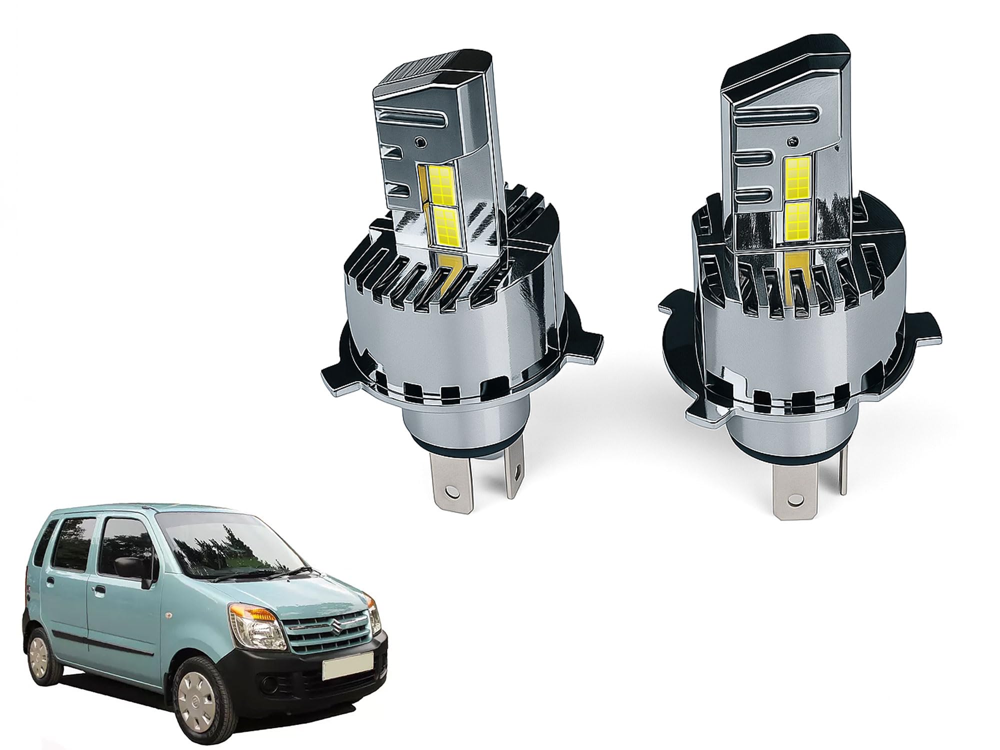 Auto Pearl H4 LED Headlight Bulbs for Car – 120W, 12000LM, 6000K White, Super Bright with Turbo Cooling Fan, compatible with WagonR 2006-2010 (Pack of 2)-picture-21