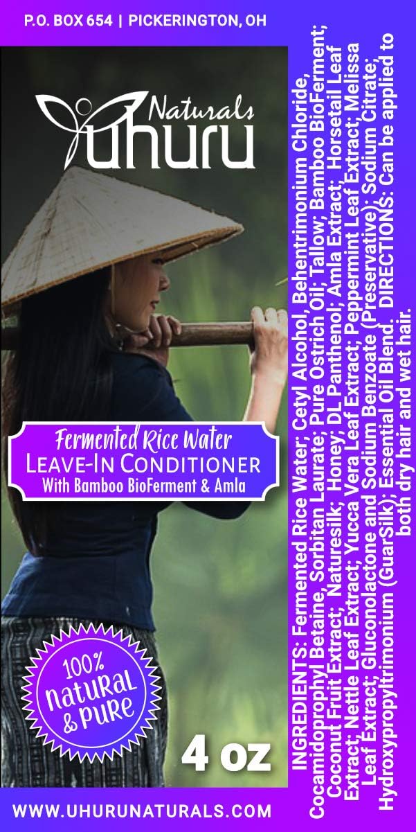 FERMENTED RICE LEAVE-IN CONDITIONER with Bamboo BioFerment & Amla (4 oz)