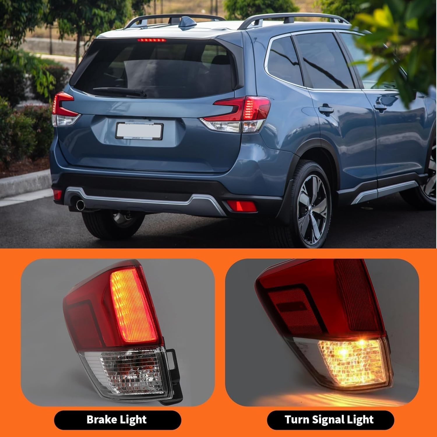 Driver Side Tail Light Assembly Compatible with Forester 2019 2020 2021 Rear Brake Lamp Taillight 84912SJ070 SU2804111 (Left)