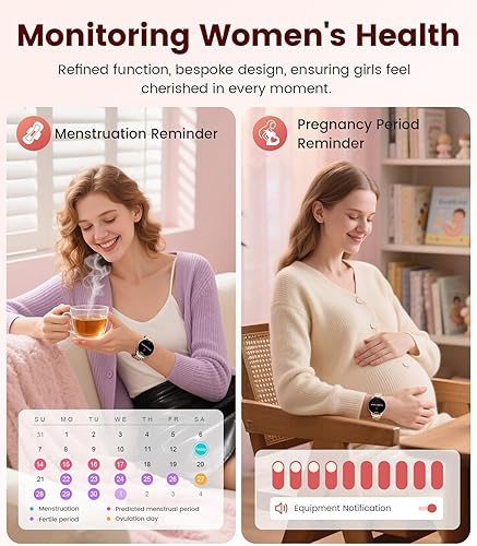 Miniatura 3 de LIGE Relojes inteligentes para mujer, llamadasrecordatorios, rastreadores de actividad ultrafinos AMOLED de 1.43 pulgadas con monitor de frecuencia