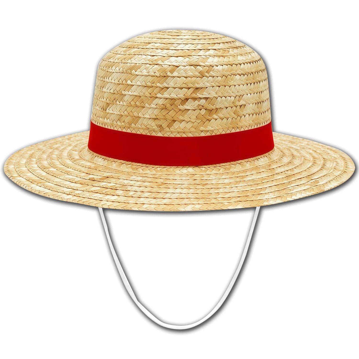 YIERM Straw Hat Anime Costume Headwear Summer Beach Hat Cosplay Accessories for Halloween Party Dress Up Role Play Yellow