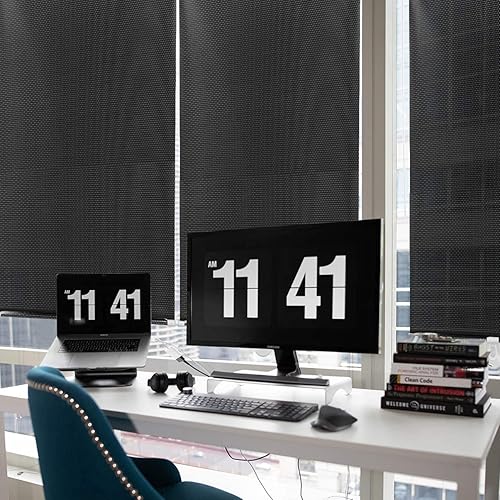 Miniatura 7 de Persianas enrollables opacas con ventosas, 49, 20.9 x 18.9 in, para puertas de Windows, cortinas de oscurecimiento de la habitación, persianas para