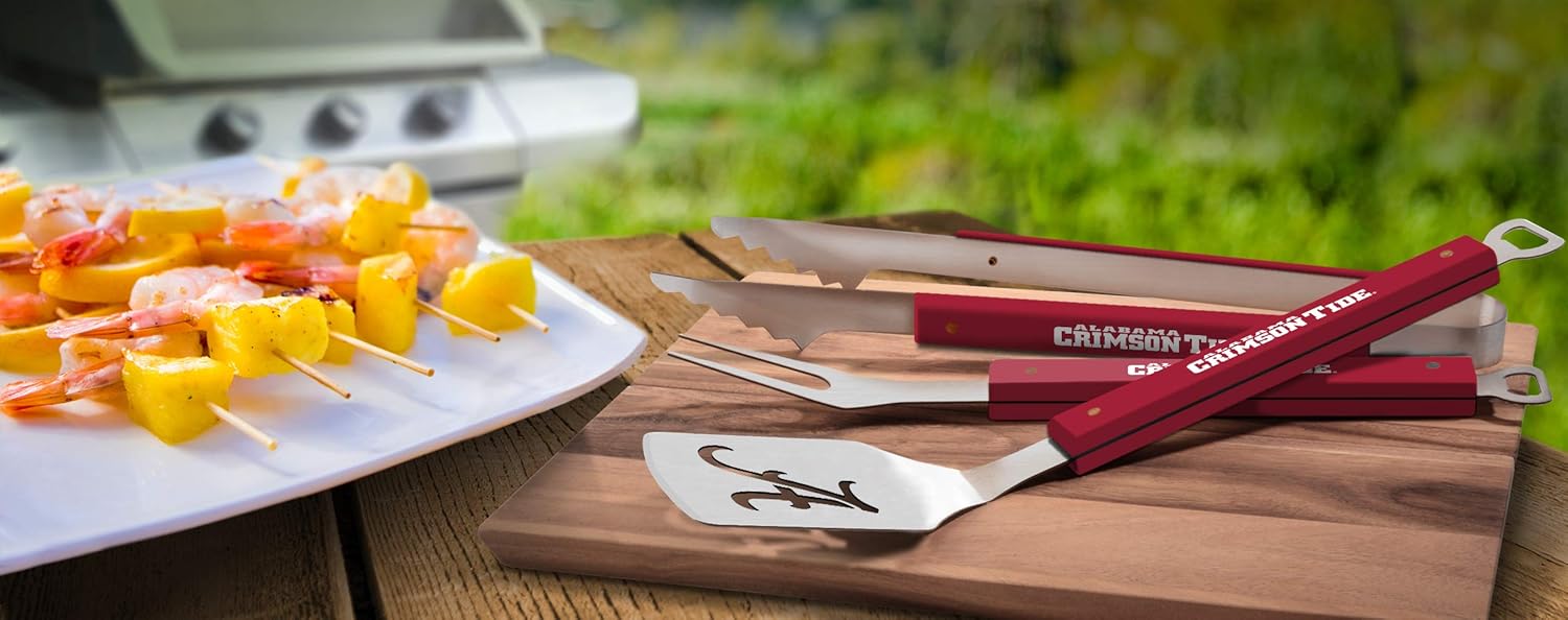 YouTheFan NCAA Spirit Series 3pc BBQ Set , 22" x 9"