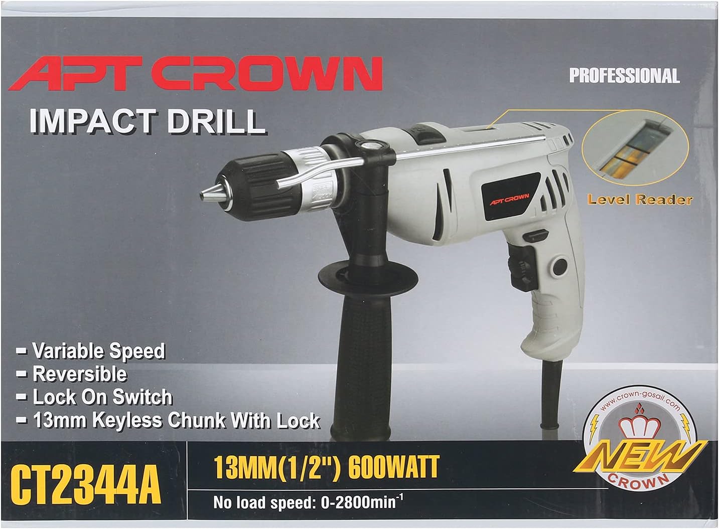 Crown Ct2344A Impact Drill Packaging