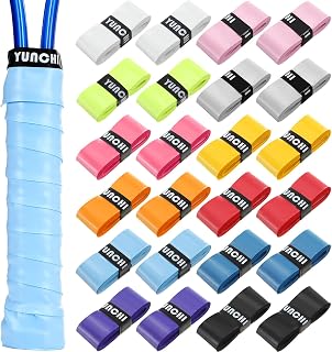 Jerify 24 Pieces Tennis Racket Grip Tape, Precut Badminton Racket Overgrips Tape with Velvety Comfort for Anti Slip and Absorbent Grip