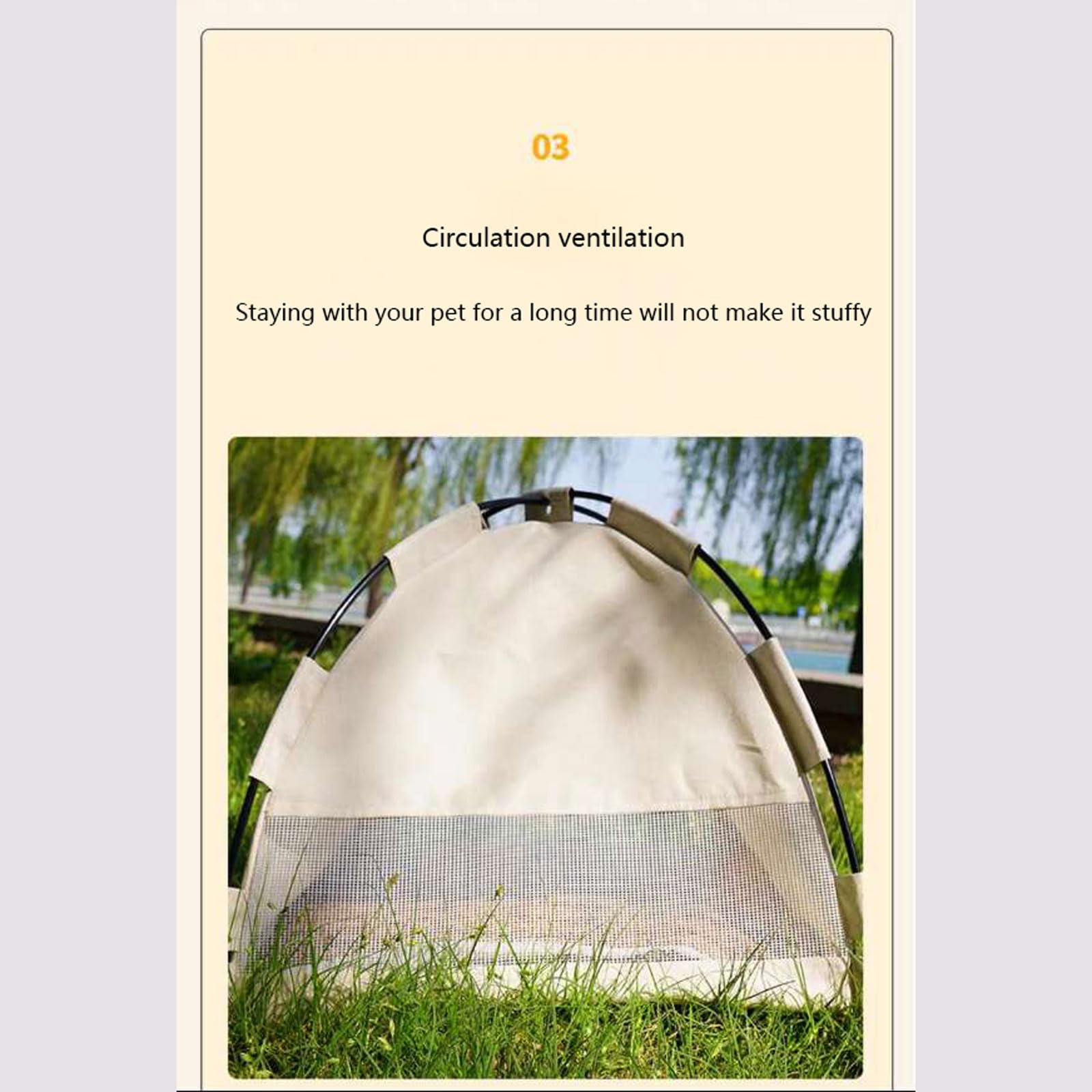خيمة تيبي للقطط والكلاب مع وسادة من بليسبيلت، سرير ناعم ومريح قابل للازالة والغسل وقابل للطي، بيت للحيوانات الاليفة في الاماكن المغلقة والمفتوحة