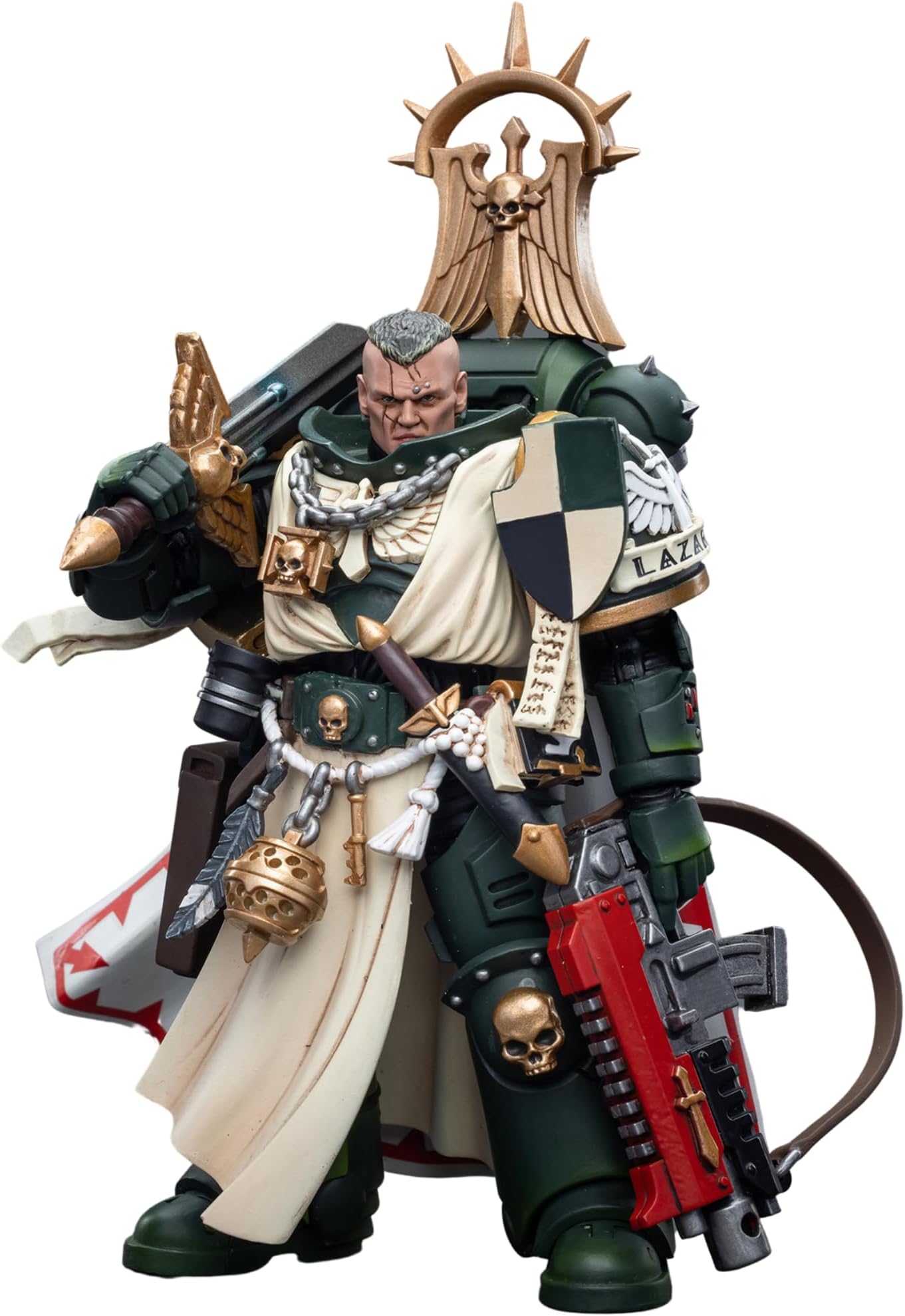 JOYTOY Warhammer 40,000 1/18 Action Figure Dark Angels Master Lazarus Collection Model Birthday Gifts