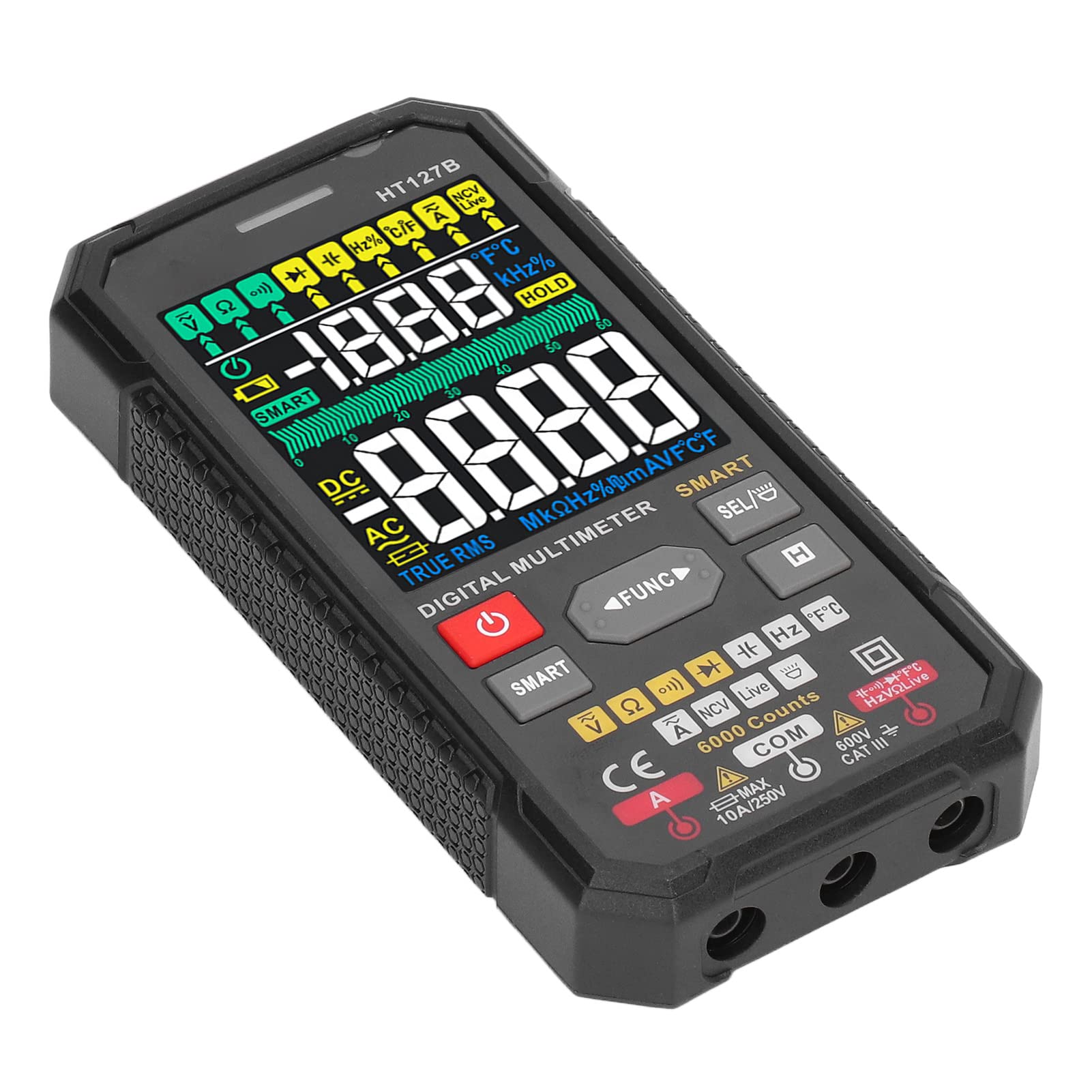 Multimetro Digitale Tester Portatile Ad Alta Precisione per Elettricisti e Appassionati di Fai da Te Materiale ABS Display LCD 3 Risultati