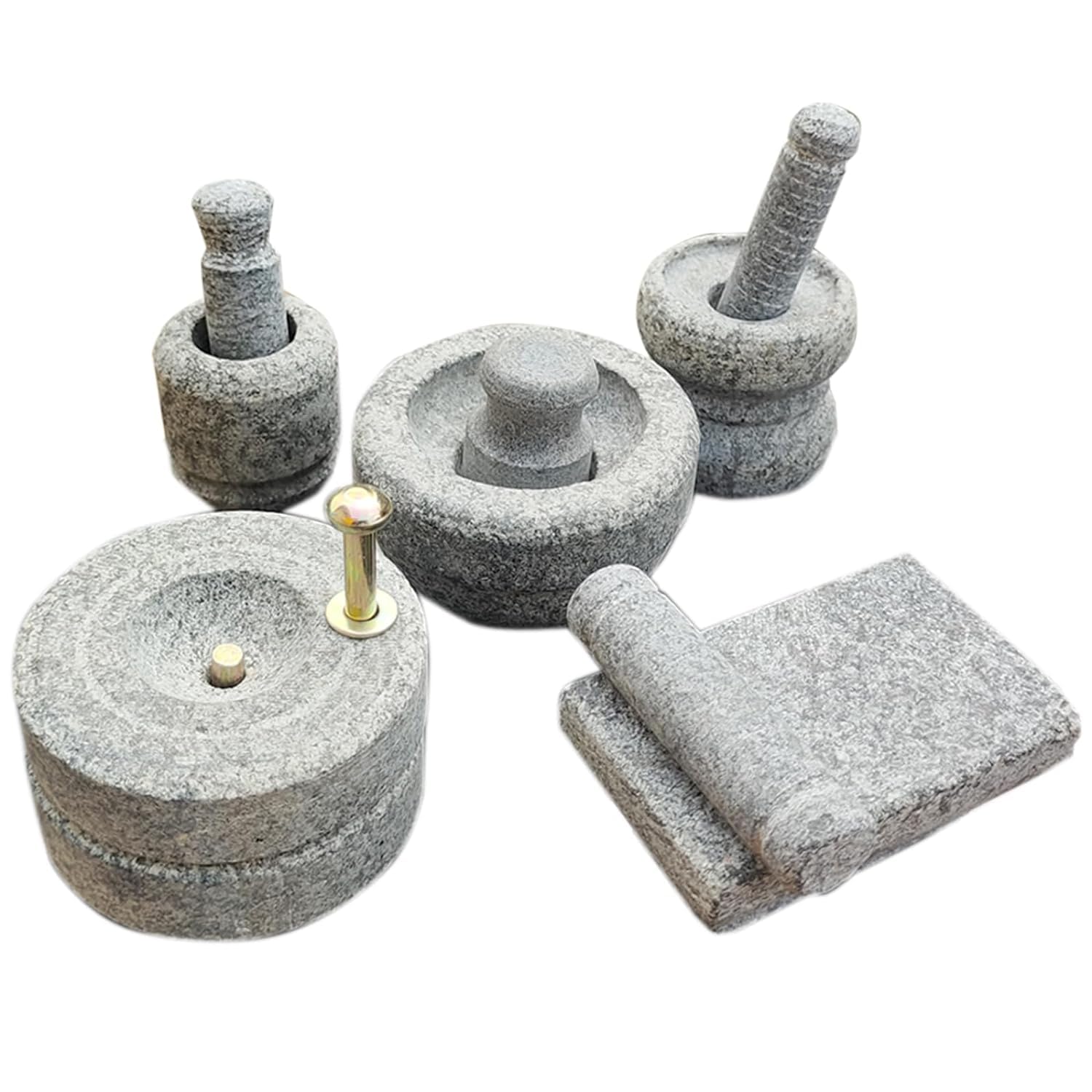 Bloombec Stone Miniature Kitchen Set for Kids, Pooja and Grahapravesam, Traditional Home, Grinding Stone, Kitchen Playsets,(Big Size) (Set of 5) (B0D9SN7VSP) Amazon Price History, Amazon Price Tracker