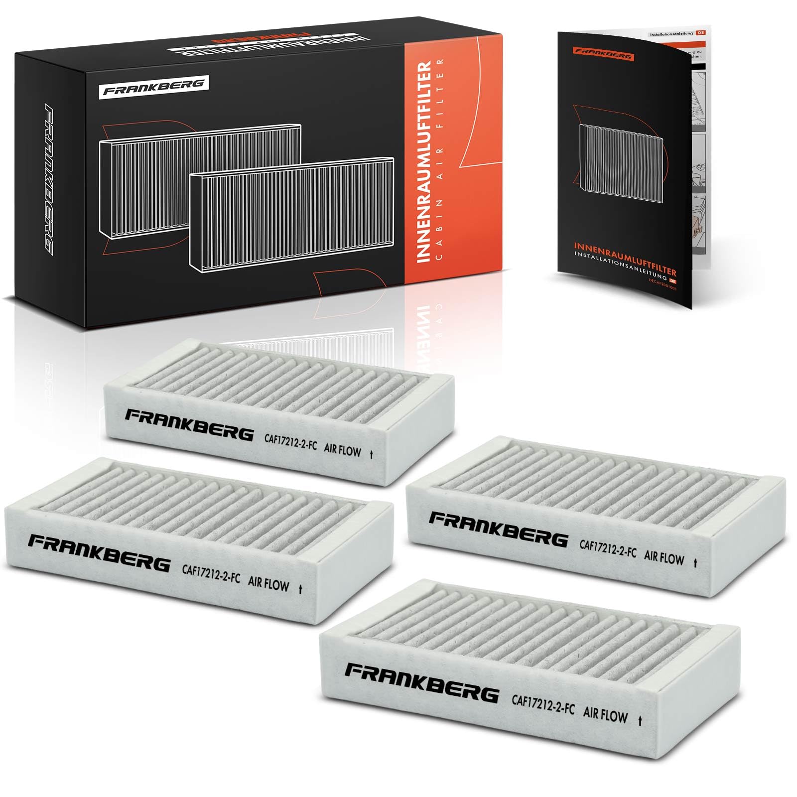 Frankberg filtri antipolline per abitacolo con carbone attivo 64119237159 | Compatibile con: X3 F25, X4 F26, XD3 F25