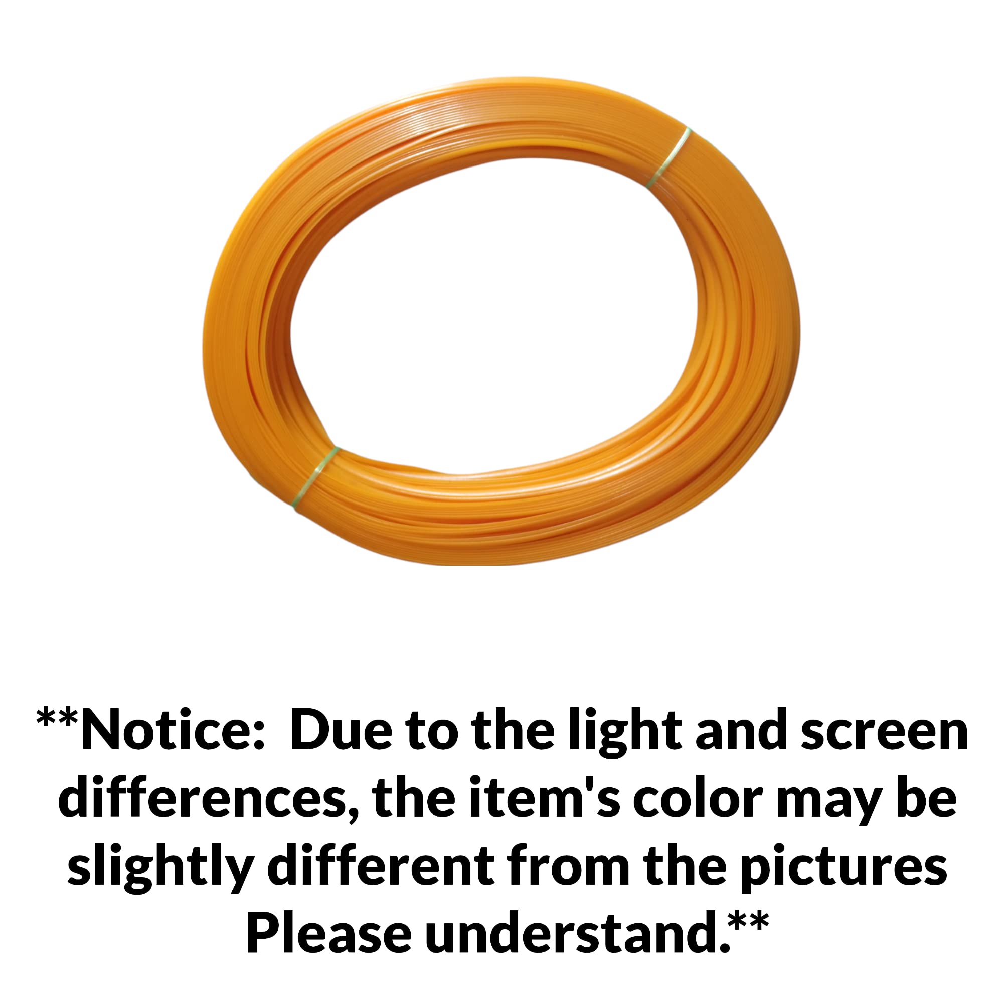 ADW CRAFT'S® Plastic Wire for Basket making - MANGO YELLOW/GOLDEN Colour, 4MM, 80m, 200g, Pack of 1, Includes 6 Metal Bag Buttons, Sturdy, Water Resistant, Eco-friendly 1