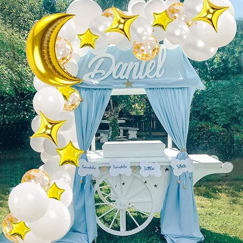 Miniatura 6 de Guirnalda de arco de globos de luna dorada RAMADAN KAREEN Eid Mubarak Decoración de habitación de los niños, decoración de baby shower, suministros
