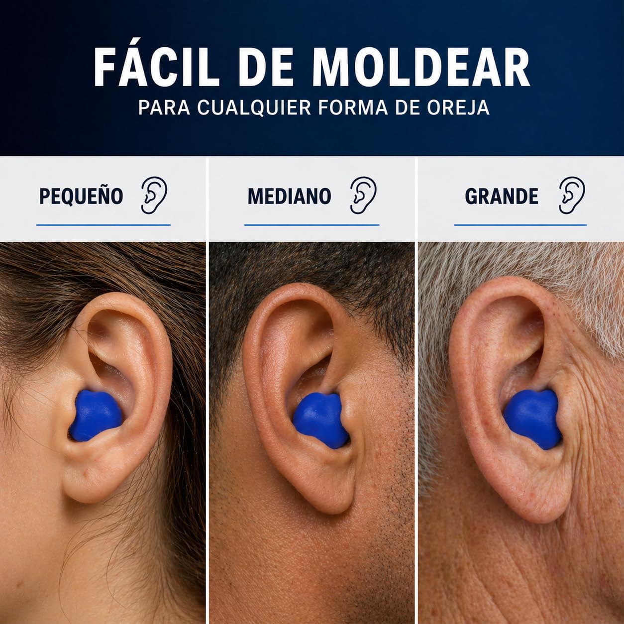 16 Tapones Para Dormir Silicona Moldeable Reutilizable Antiruido Comodos Oidos Sensibles Azul Reducen Ruido Ronquidos Vecinos Viaje Estuche Portatil Ajuste Personalizado Descanso Profundo Uso Diario