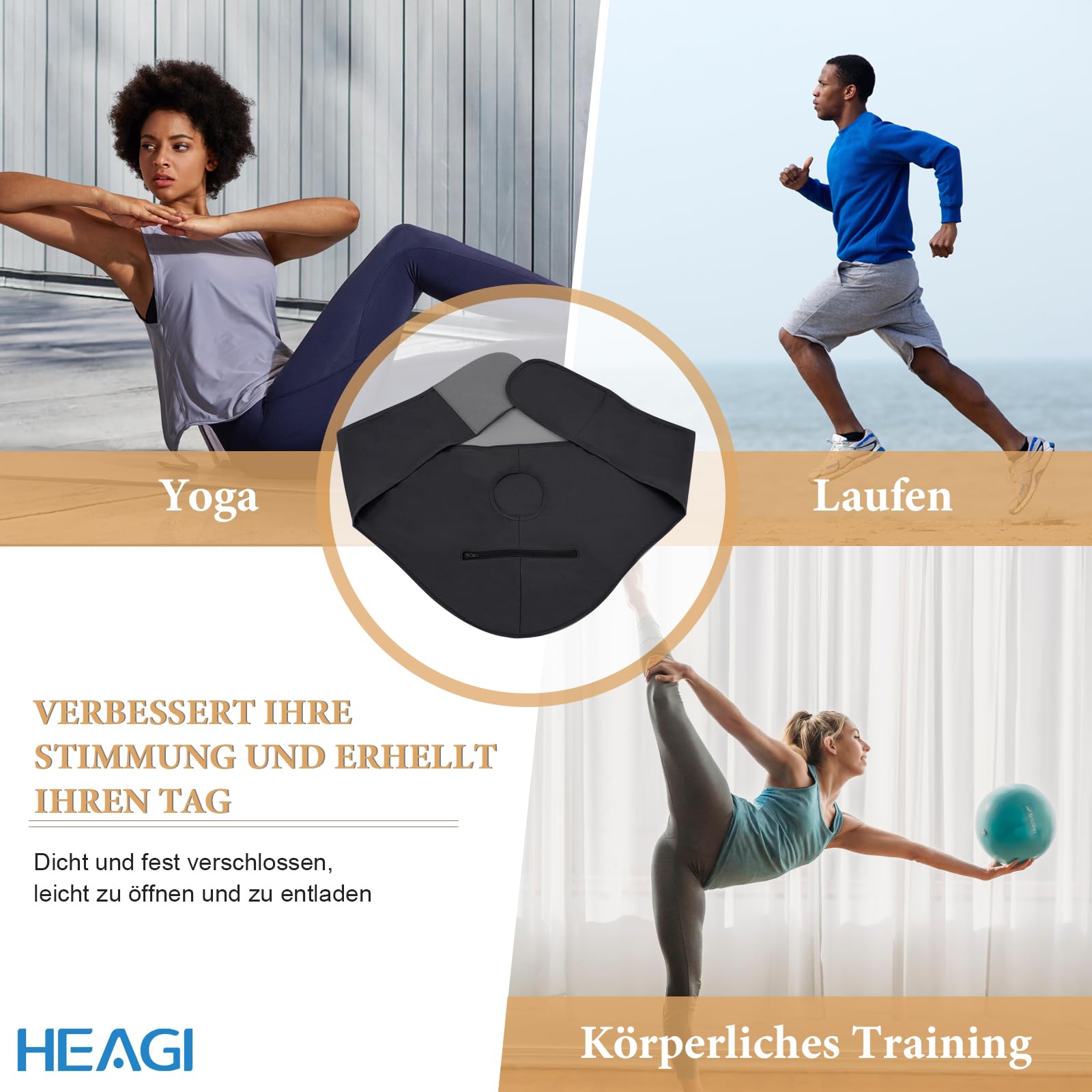 Stoma Gürtel, Stomabeutel, verstellbarer Ostomy Stützgürtel, Ostomy Gürtel für Männer & Frauen, Stoma Zubehör, Innentasche für Ostomy Beutel für Sport & Schwimmen, Größe S (26"-30")