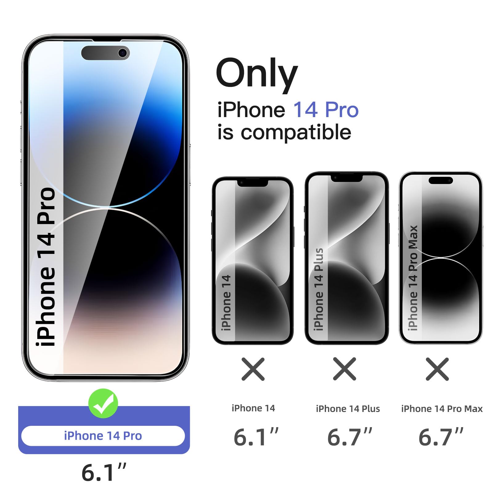 Kit Protezione IPhone 14 Plus – Vetro Privacy 9H + Pellicola Posteriore + Lenti Fotocamera + Cornice