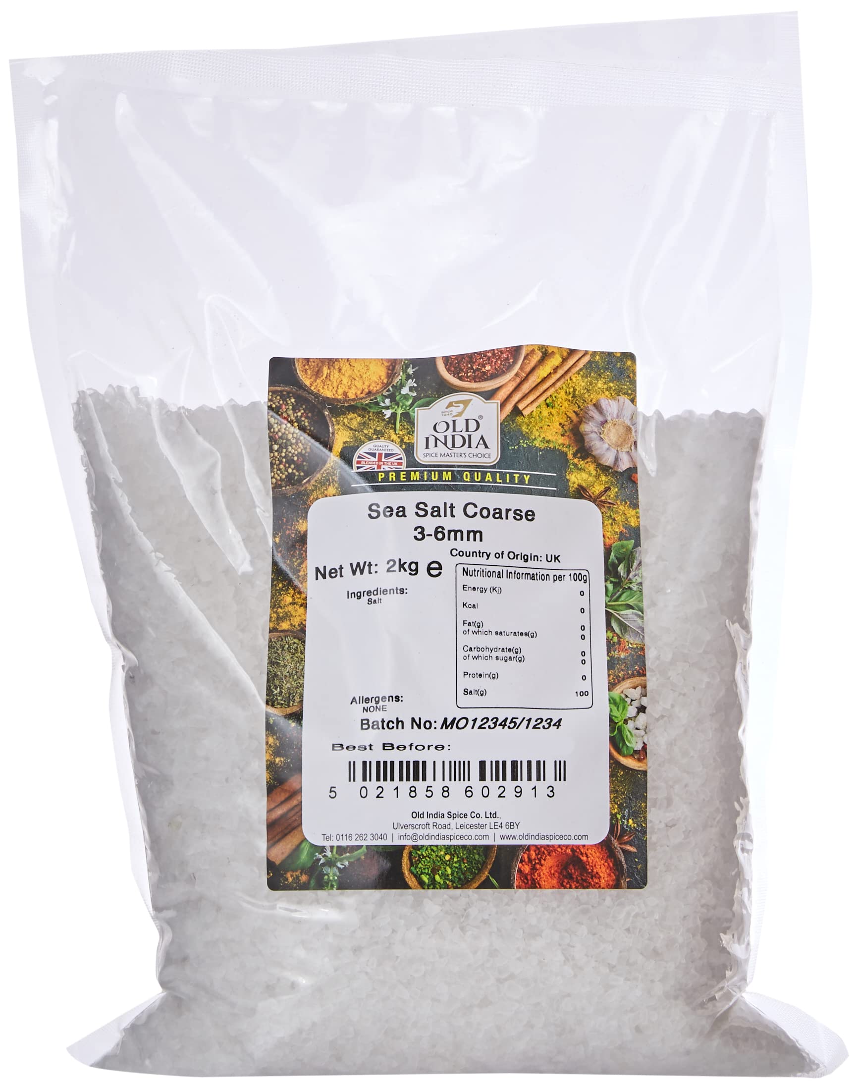 Old India Sea Salt Coarse 3-6mm 2kg
