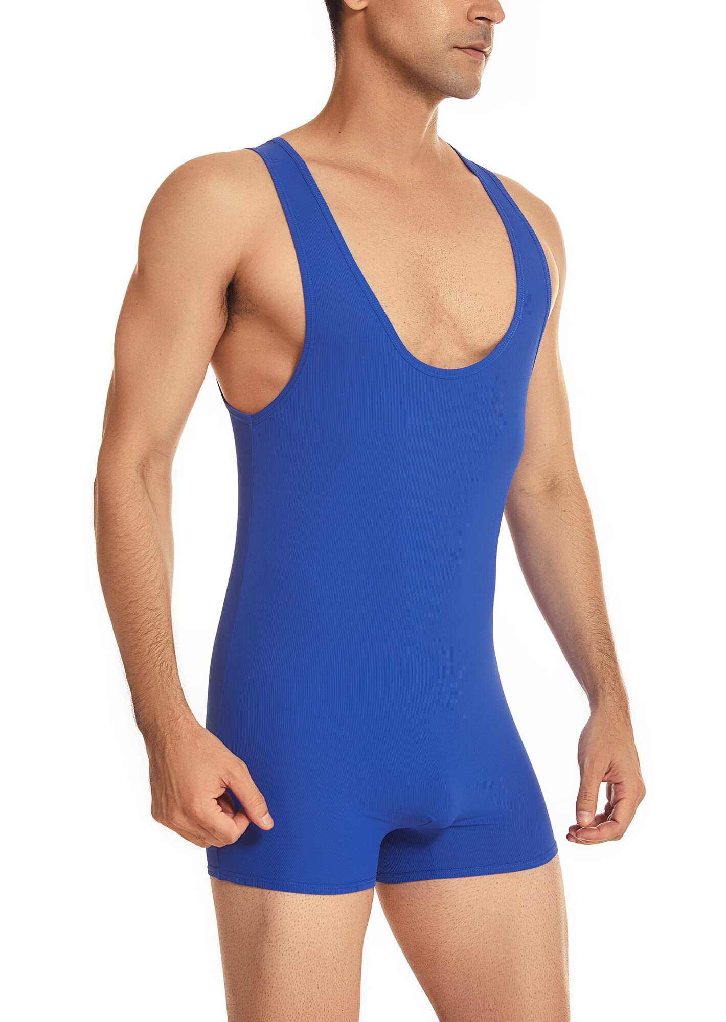 AIEOE Men's Wrestling Singlet Breathable Oneset Athletic Leotard Bodysuit Custume Gym Sportswear Undershirt