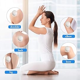 BBTO 4 Pieces Glass Cupping Set Glass Silicone Cupping Cups Massage Vacuum Suction Cupping Cups for Body Face Leg Arm Back Shoulder Muscle and Joint Pain (White)