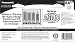 Panasonic BK-3MCCA16FA eneloop AA 2100 Batteries rechargeables préchargées Ni-MH, paquet de 16