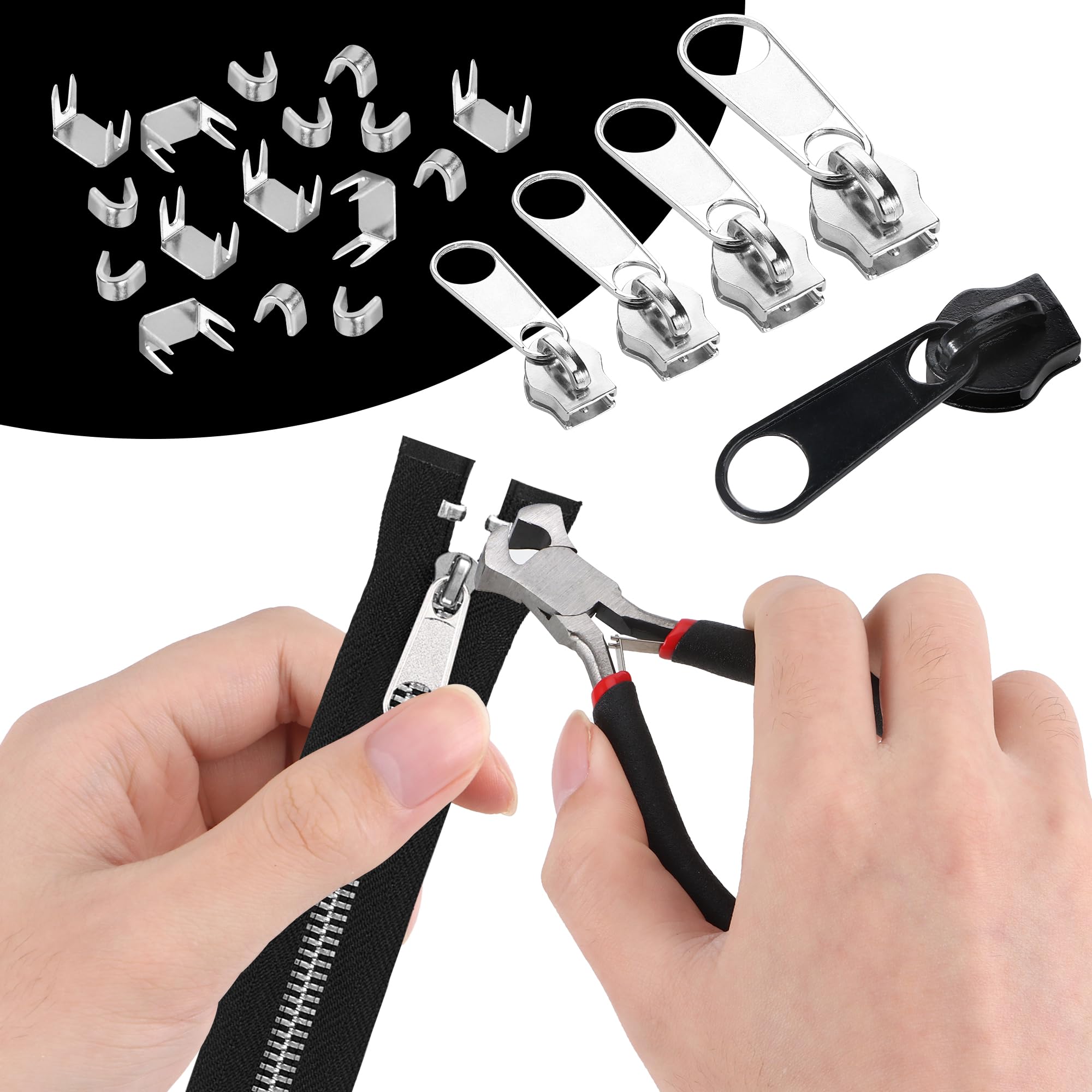 Reißverschluss-Reparatur-Set – 14-teilig – Für Jacken, Taschen, Rucksäcke & Mehr