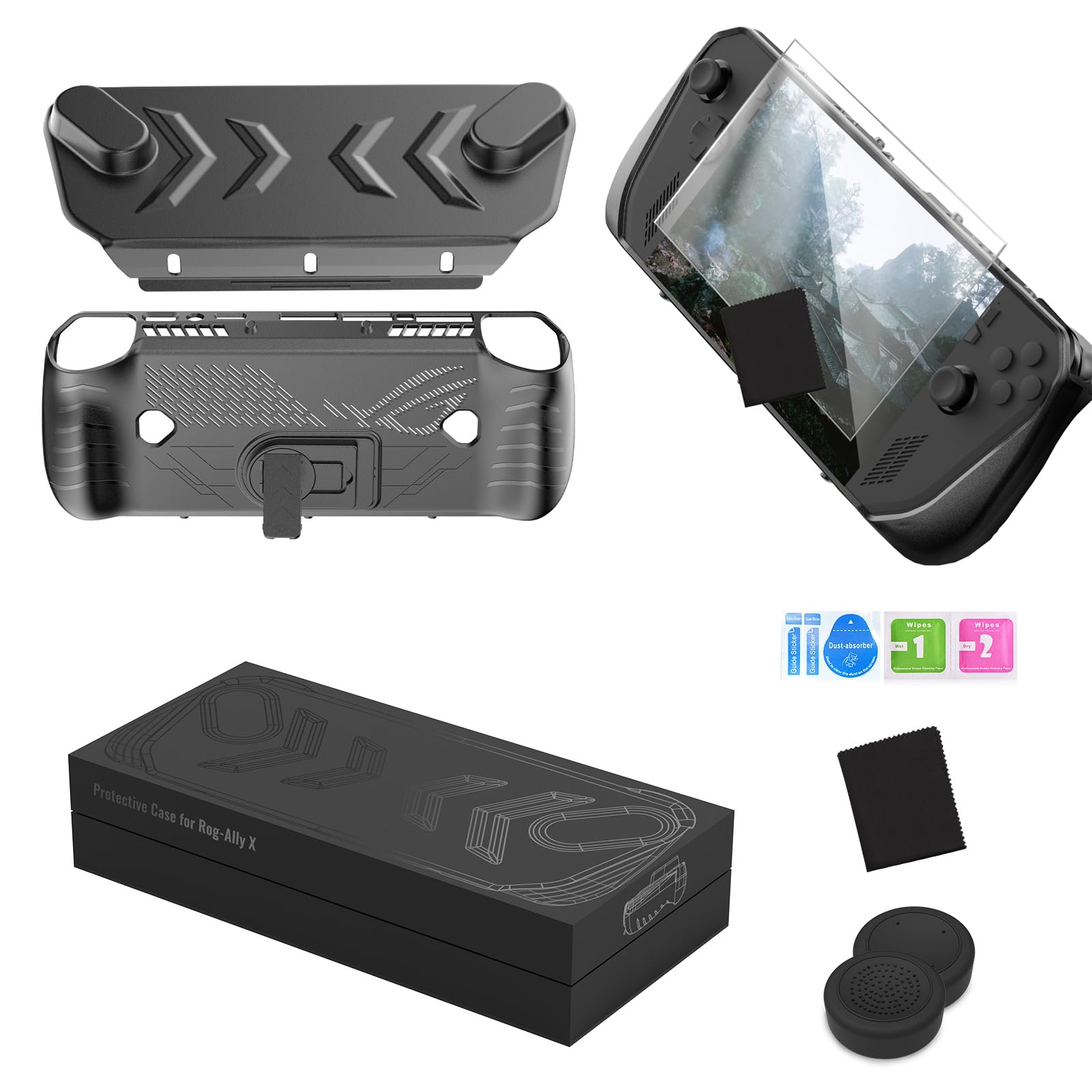Amazon.co.jp: Lwuckbarrt ROG Ally X 用保護ケース【新登場-4in1 