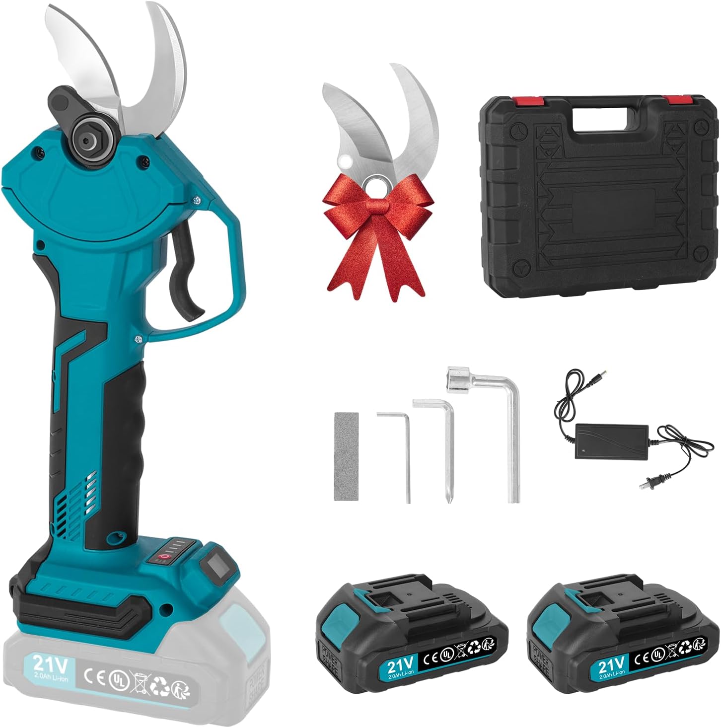 iklestar Cordless Electric Pruning Shears, Battery Powered Pruners for Gardening