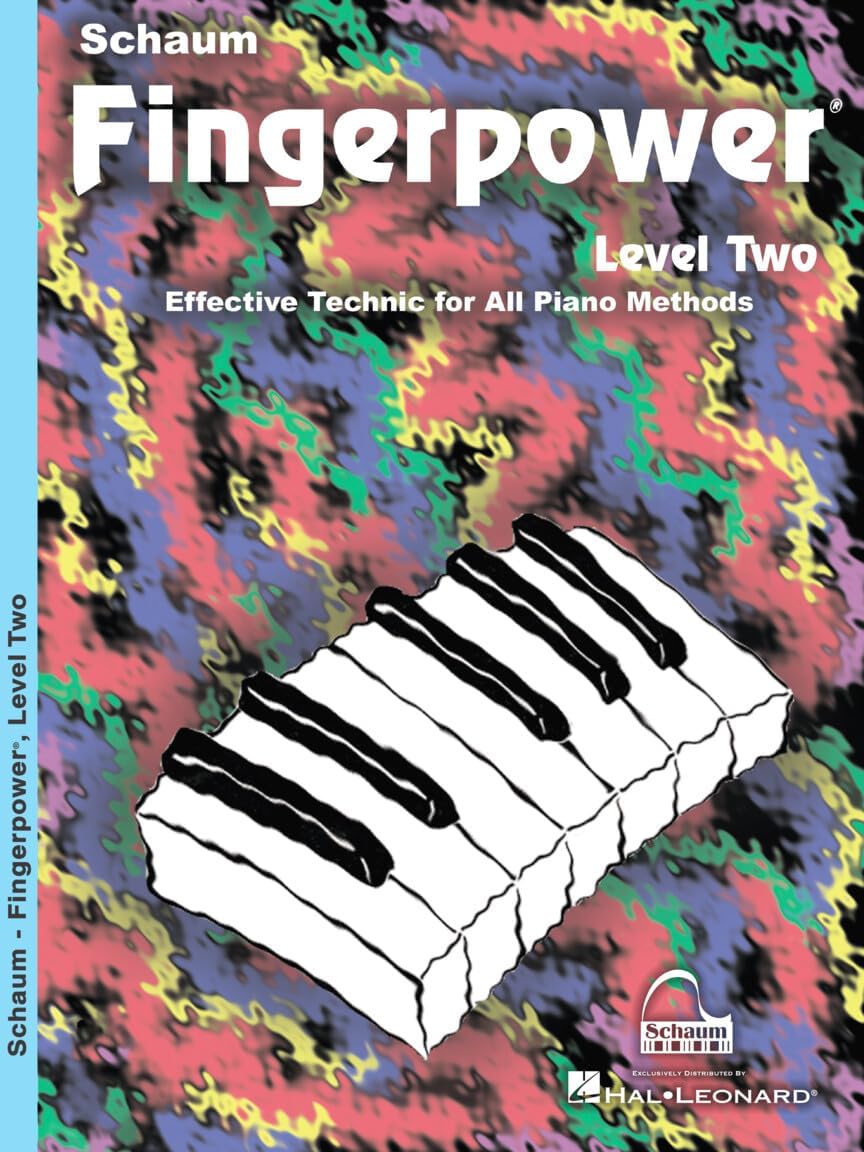 Schaum Fingerpower - Level 2 Piano Technique Book | Finger Strength Exercises for Intermediate Players | Sheet Music for Beginner Piano Book for Kids | Piano Technic Series for All Ages and Methods