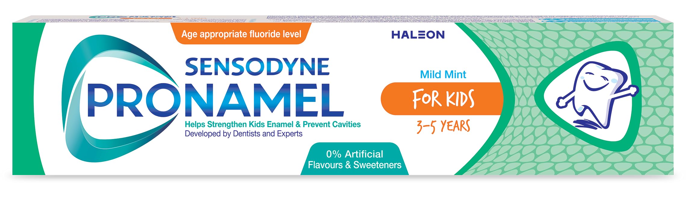 Sensodyne Pronamel for Kids 3-5 Years Toothpaste 50ml – Gentle Fluoride Kids Toothpaste for Milk Teeth, Helps Protect Enamel from Acid Wear, Mild-Flavour Daily Oral Care for Toddlers