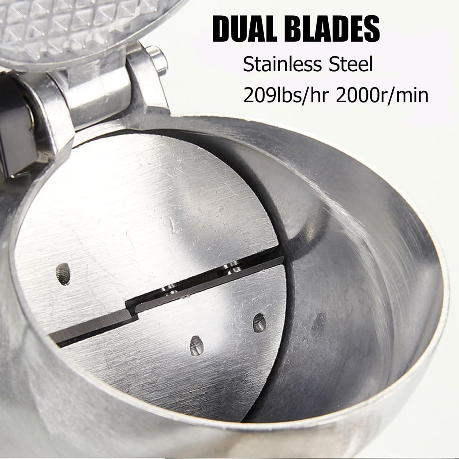 Ice Shavers Ice Crusher Machine Electric Shaved Ice Machine 110v 300w Dual-blade 2000r/min 209lbs/per Hour Suitable for Family Gatherings,Birthday Parties