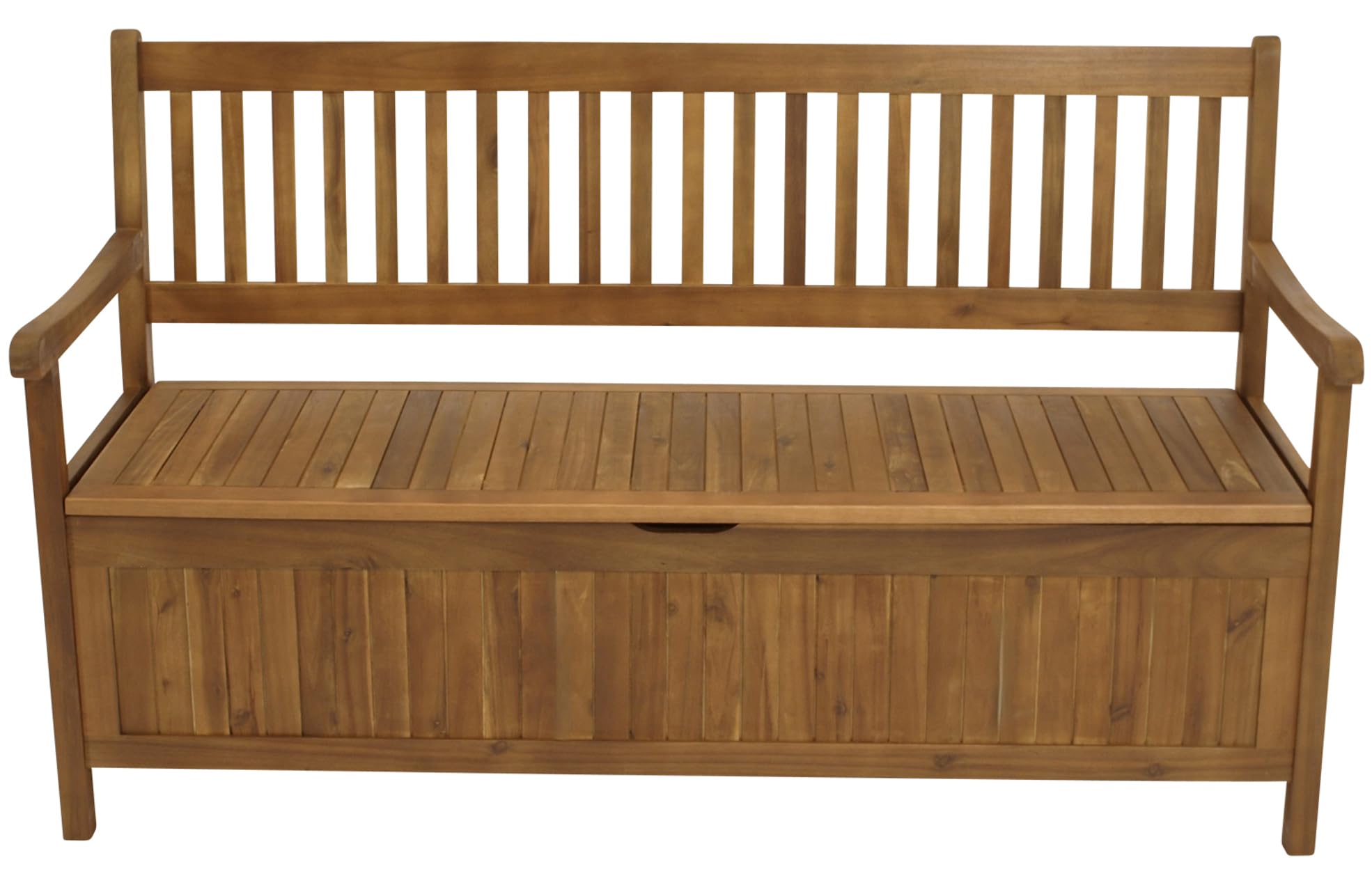 DEGAMO Gartenbank Truhenbank Benita 3-sitzer 150cm, Akazienholz braun geölt, Outdoor