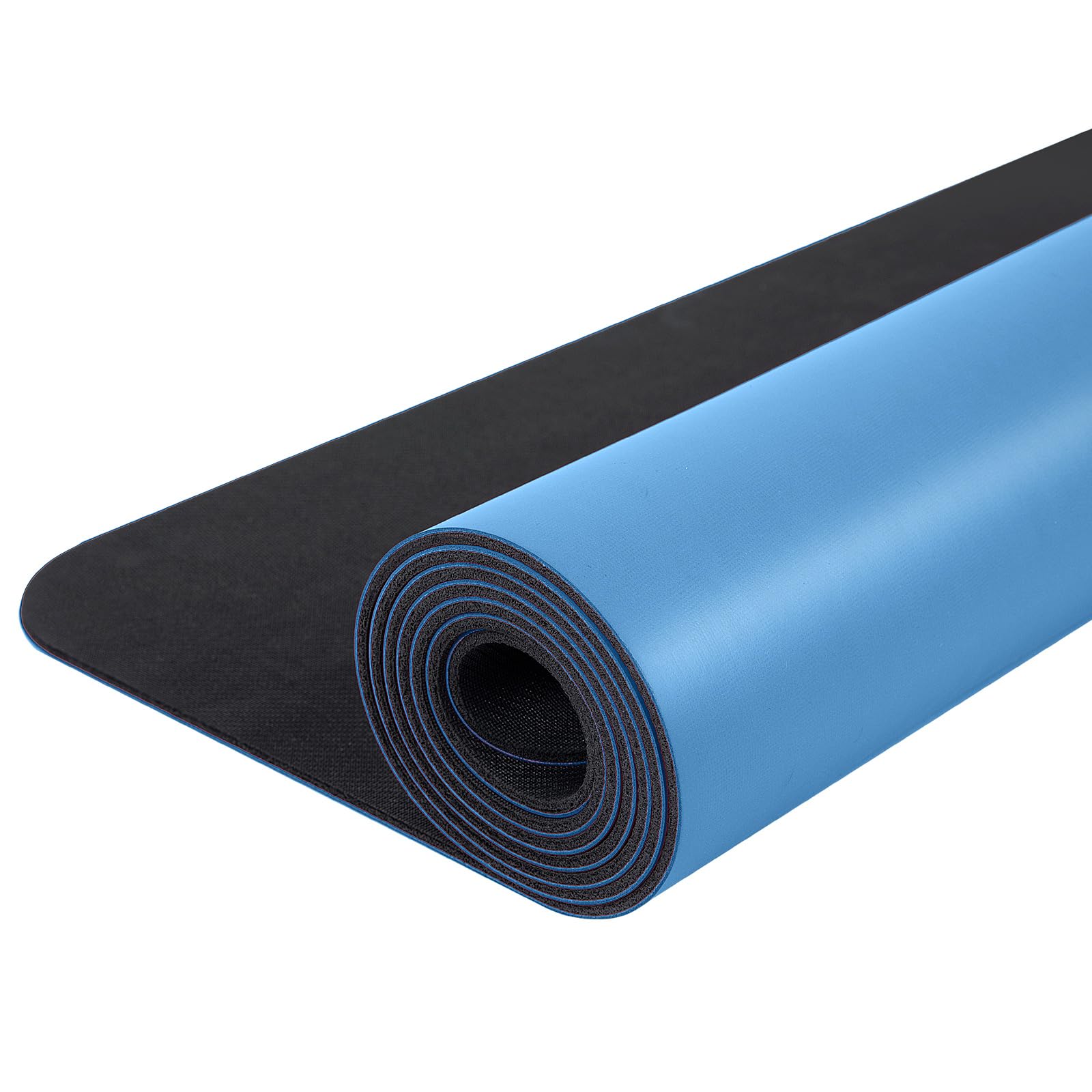 Yogamatte aus PU und Naturkautschuk, dick, rutschfest, für Damen und Herren, ideal für Yoga, Fitnessstudio, Pilates, Fitness