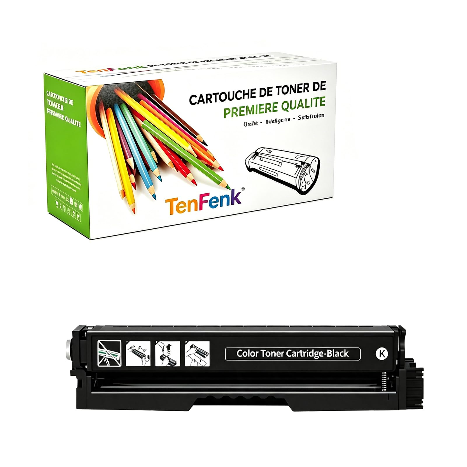 Kompatybilny zamiennik kasety z tonerem dla Toshiba FC-2200CS ZTFC220CK ZTFC220CC ZTFC220CM ZTFC220CY do użytku z Toshiba E-Studio 220CS 240CP drukarką,Black