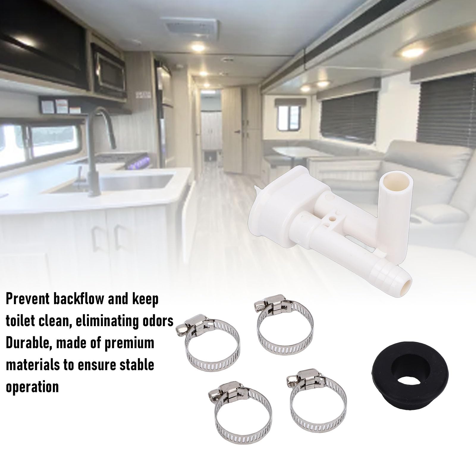 Tnfeeon Kit Interruttore Sottovuoto per WC Sealand VacuFlush, 385316906 La Sostituzione Previene Il Riflusso dell'Acqua e Gli Odori, Adatto al Modello di Spruzzatore Non Manuale