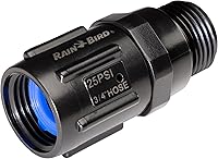 Rain Bird HT07525PSI 25 PSI Drip Irrigation Pressure Regulator - 3/4" FHT x MHT, Leak-Proof 20 GPM for Optimal Garden Drip Systems