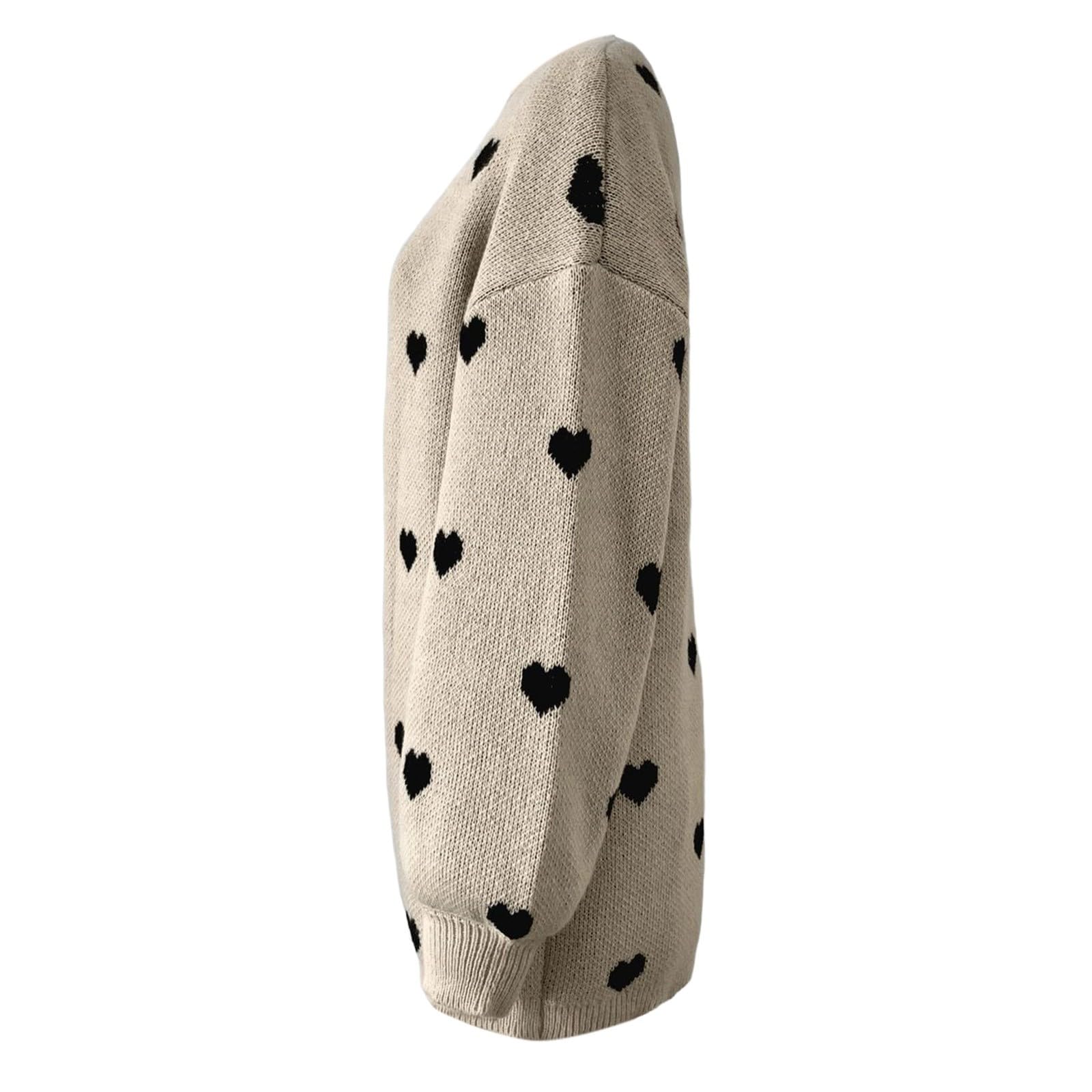 Generisch Cárdigan elegante y largo de punto jacquard – versátil chaqueta casual para comodidad y estilo diario.