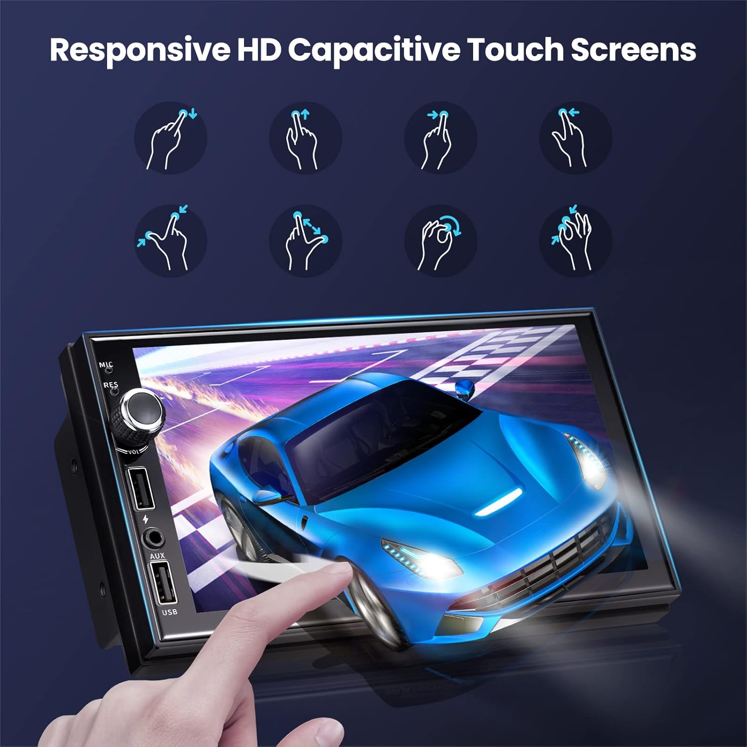 Buy maXpeedingrods Android Double Din Car Stereo Radio with Wireless