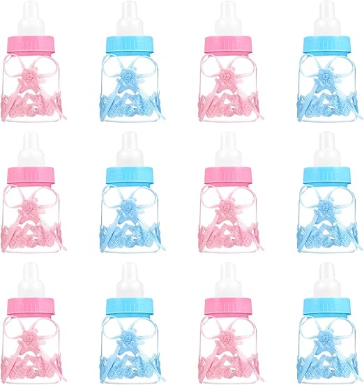 Siumir Baby Shower Bottles Fillable Bottles Candy Bottles for Newborn