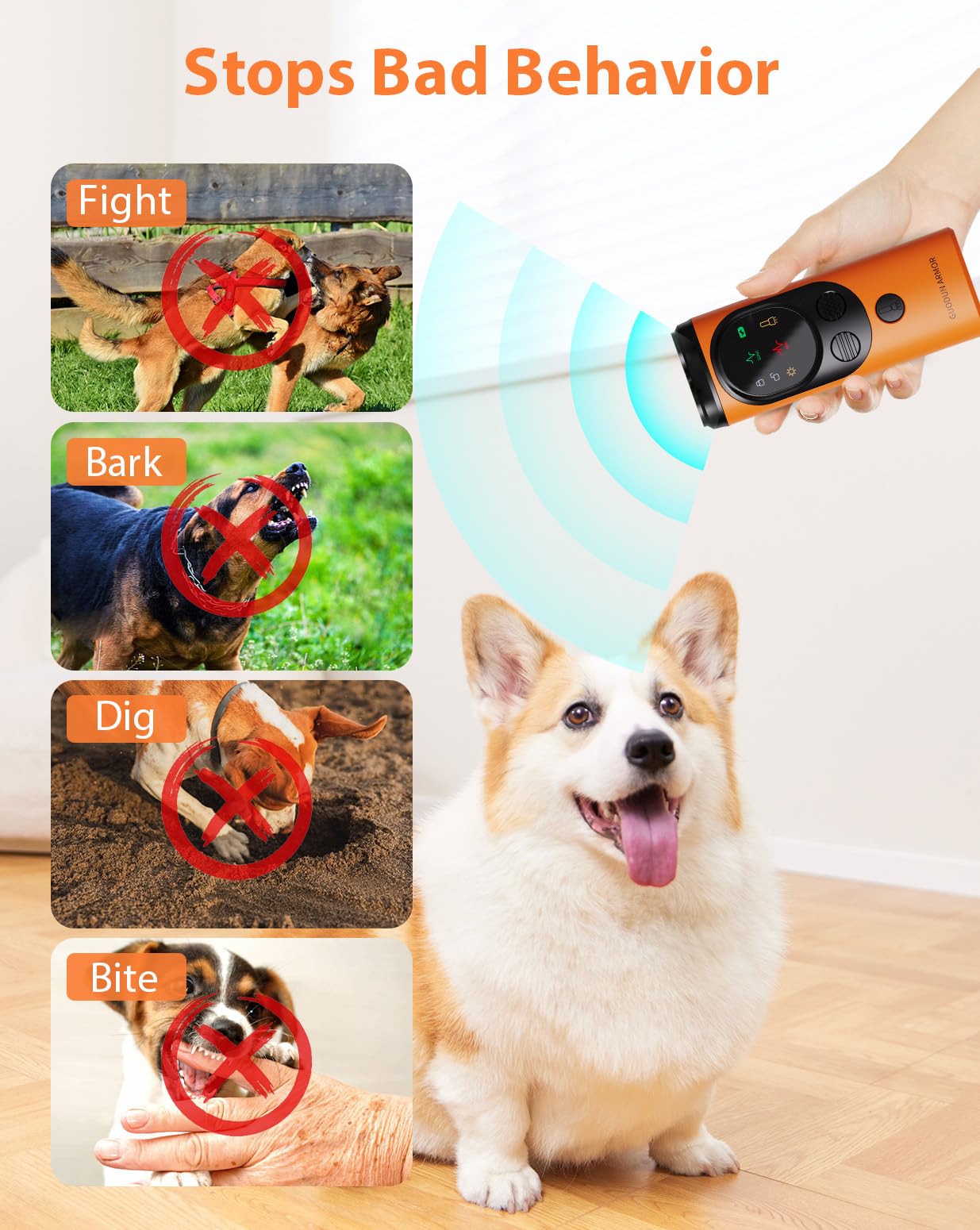 Ultrasonic Bark Deterrent Ultrasonic Anti-Bark Device