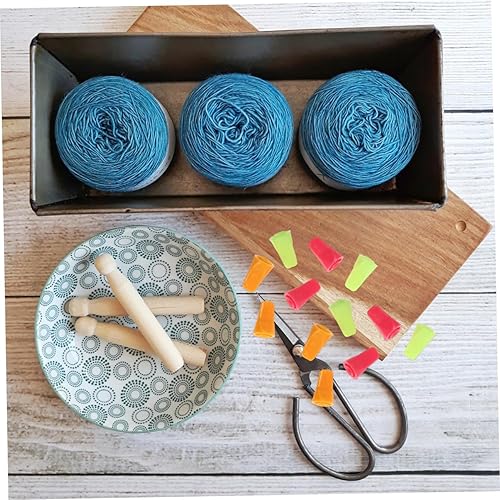 Miniatura 5 de VICASKY 30 piezas de agujas de tejer de punto coloridas, protectores de puntos, accesorios de punto para tejer, manualidades, manualidades,