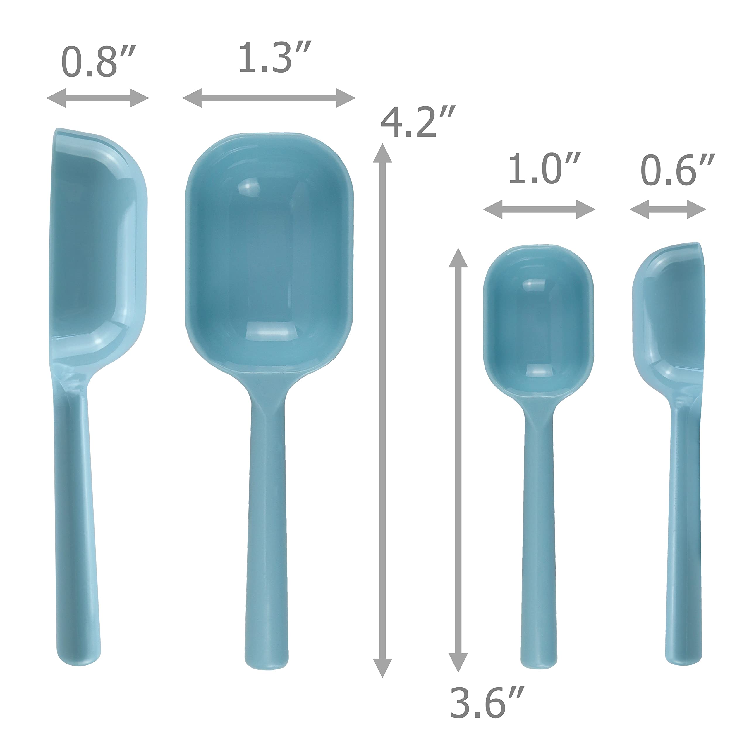 EIKS 2er-Set Messlöffel Aus Kunststoff – Doppelseitig 1 TL (5 Ml) & 1 EL (15 Ml), 22 Cm Lang