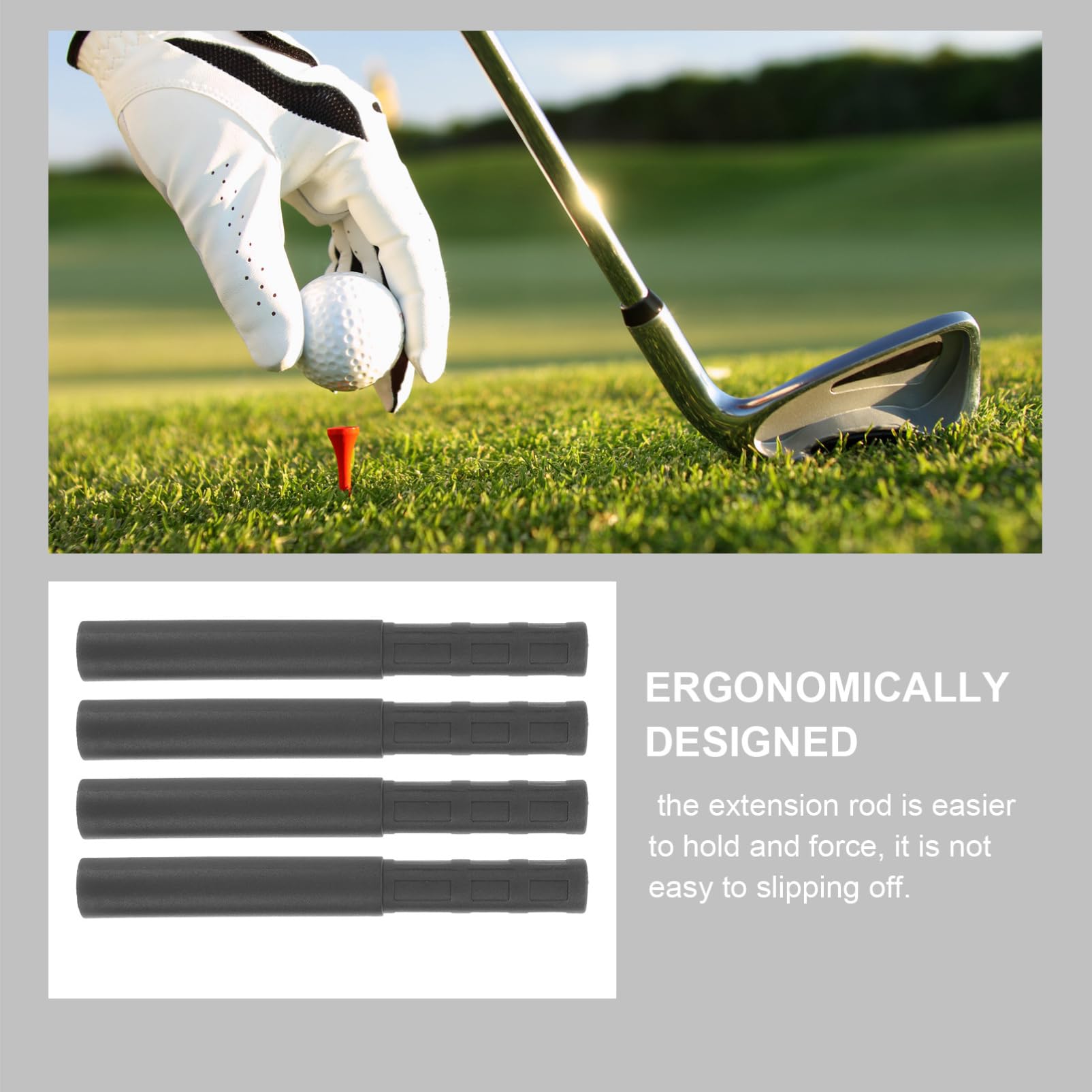 Kisangel Verlängerungsstange Aus Kohlefaser Verlängern Golfschläger Verlängerungen Golfverlängerungen Zubehör Für Golfclubs Verlängerungen Für Golfruten Golf-versorgung Black