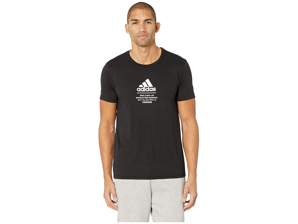 

adidas Badge of Sport International Tee (Black 1) Men's T Shirt