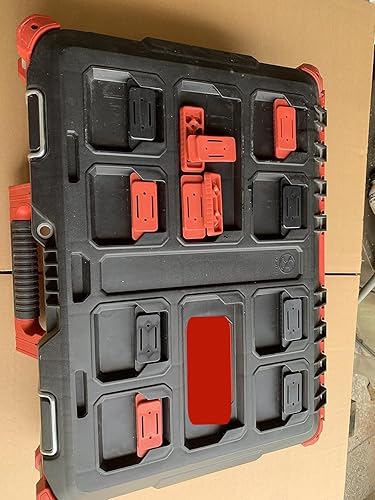 Miniatura 6 de Sistema de montaje de pies, pies de montaje para paquete Milwaukee, pies de montaje para sistema de embalaje Milwaukee (10, rojo)