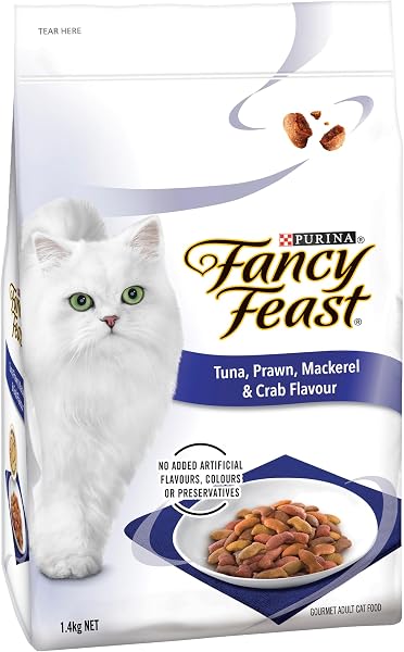 Fancy Feast Tuna Prawn Mackerel Crab Cat Food 1.4kg