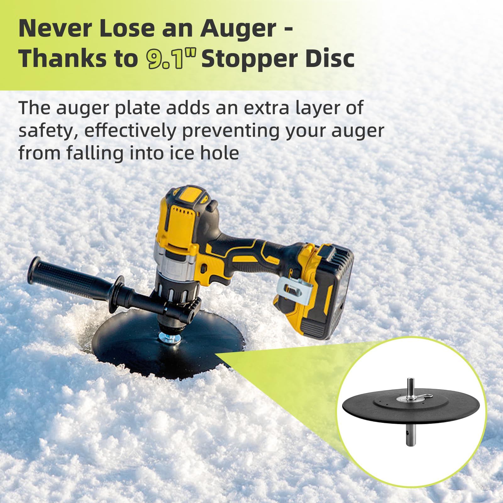 Ice Fishing Auger Drill Adapter - 1/2" Chuck -3 Ice Fishing Auger Drill Adapter - 1/2" Chuck -3