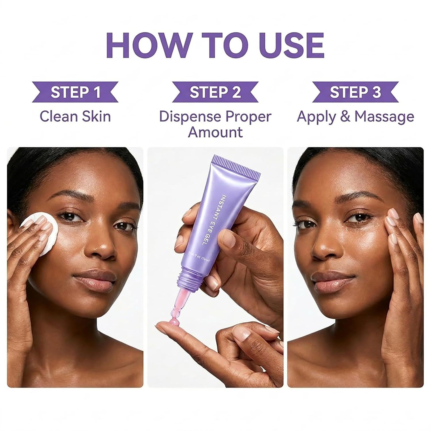 CORACIK Instant Lift Eye Gel, Tightening and Firming Eye Treatment for Puffiness, Under Eye Bags, Wrinkles, Fine Lines and Dark Circles - 10 ML