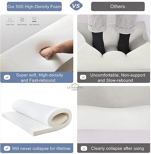 Miniatura 3 de Cojín de banco para interiores y exteriores, cojín de banco personalizado, almohadillas de asiento de banco de espuma gruesa antideslizantes para