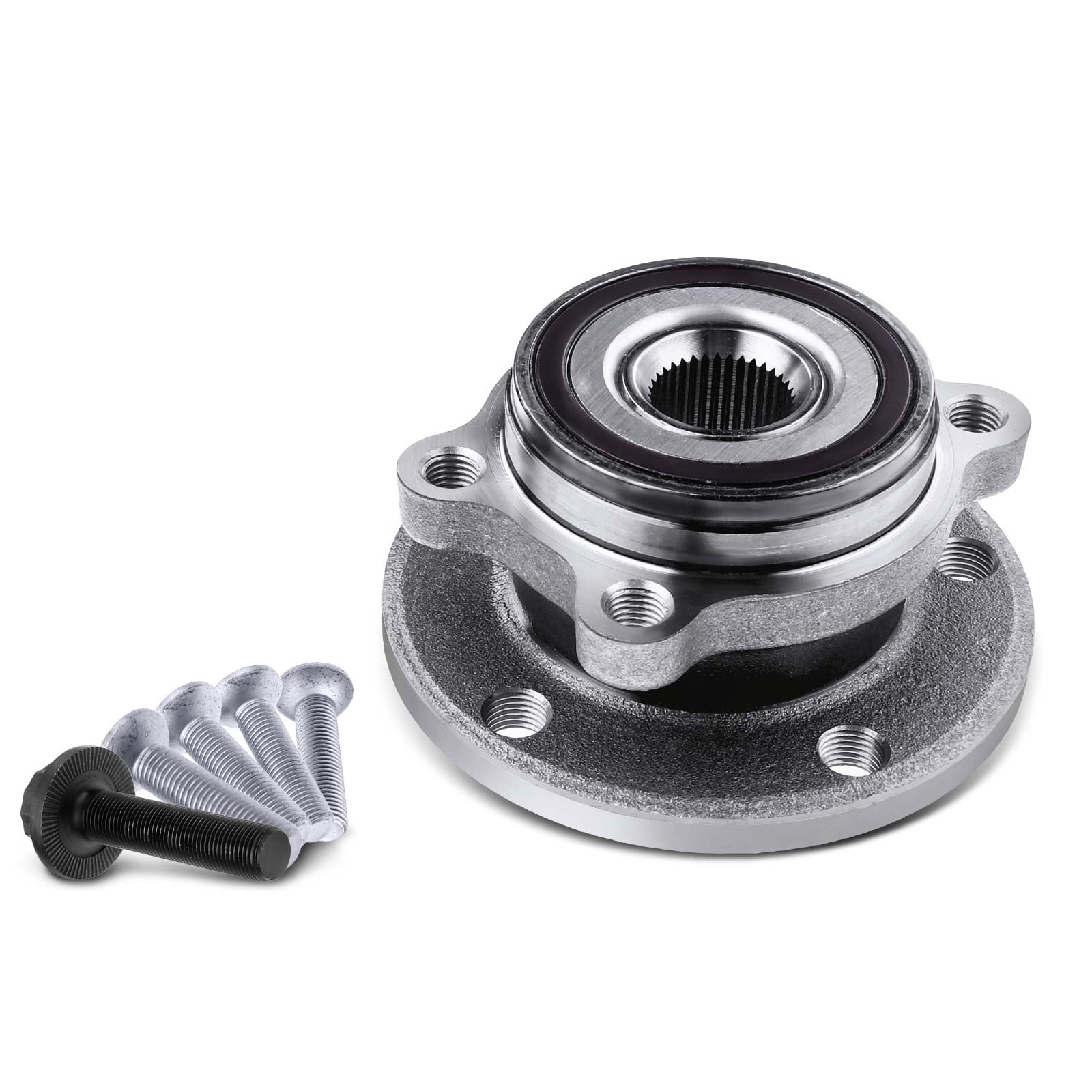 Frankberg Cuscinetto ruota Set di cuscinetti ruota Anteriore sinistra destra Golf VI 5K1 Golf V 1K1 Golf Plus 521 5M1 Golf VI Variantee AJ5 Yeti 5L Compatibile con Replace# 5K0498621