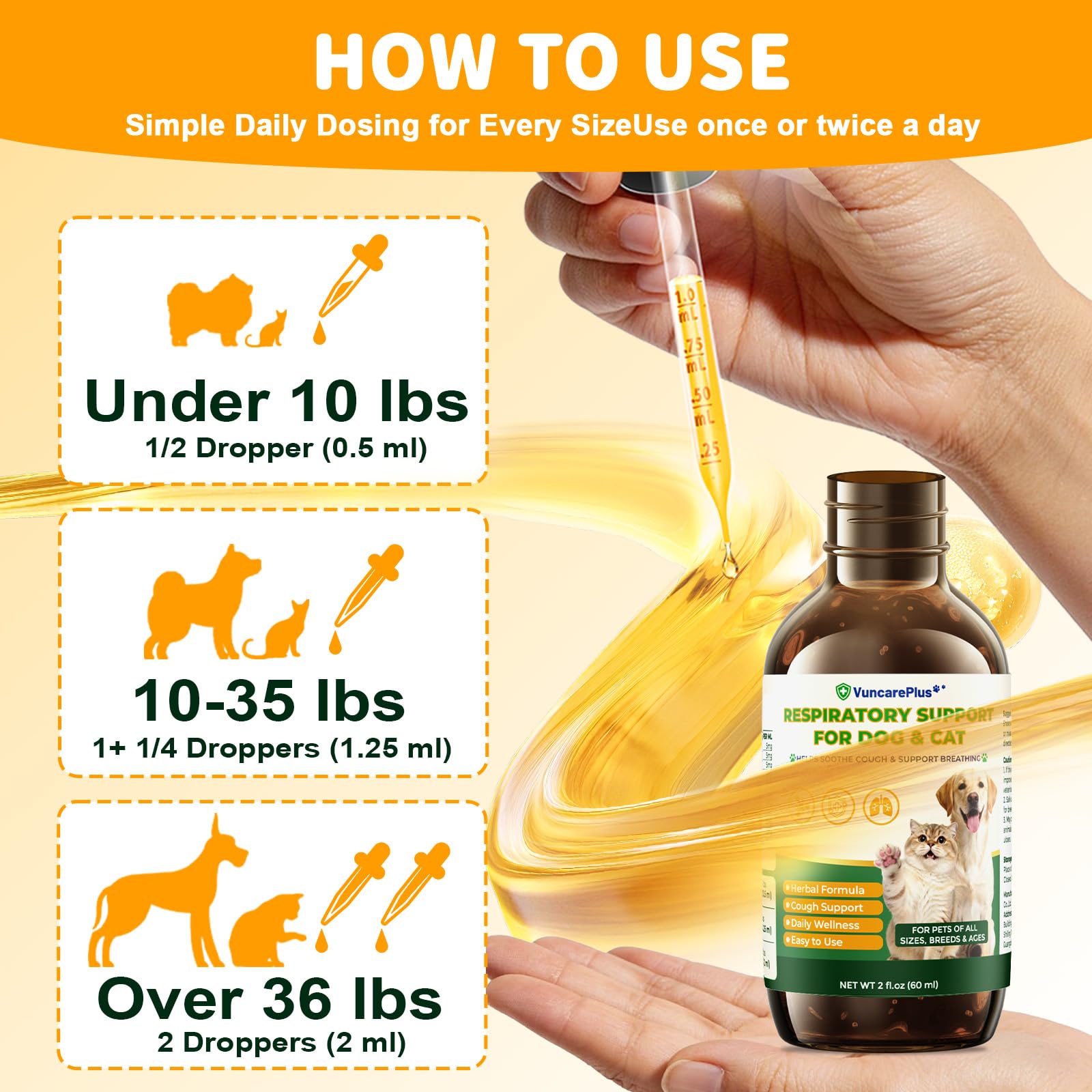 Dog Cough & Respiratory Support Drops for Dogs & Cats, 2 fl oz — Amazon image 5